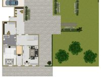 Erdgeschoss und Außenbereich