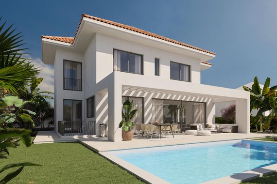 320 Tage Sonnenschein! NEUBAU- Traumvilla mit Pool und Carport in Calahonda, Mijas