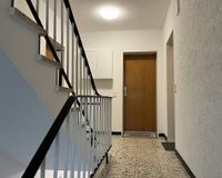 Blick ins gepflegte Treppenhaus