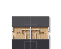Grundriss: Spitzboden, tlw. ausgebaut 