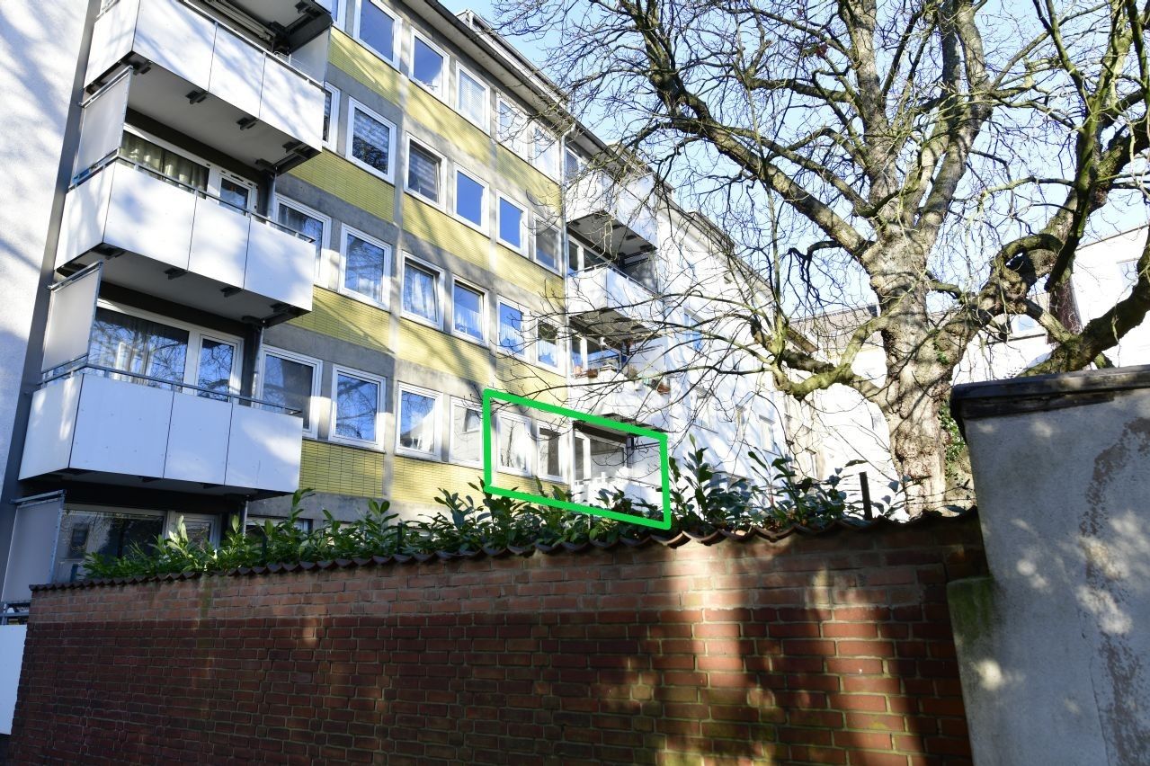 Zentral mit Balkon! Helles 1-Raum Appartement in ruhiger Duisburg Citylage am Kantpark